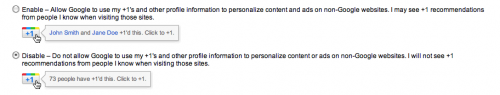 Personalize Google+